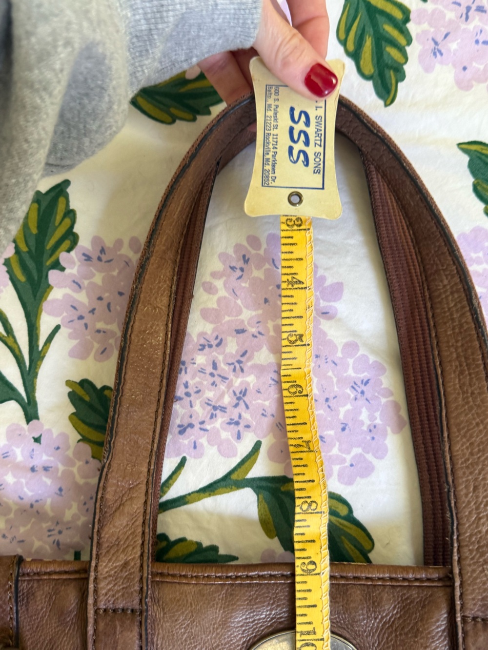 Fossil Key-Per Bird-Print Coated Canvas Shoulder Bag - Picture 11 of 11